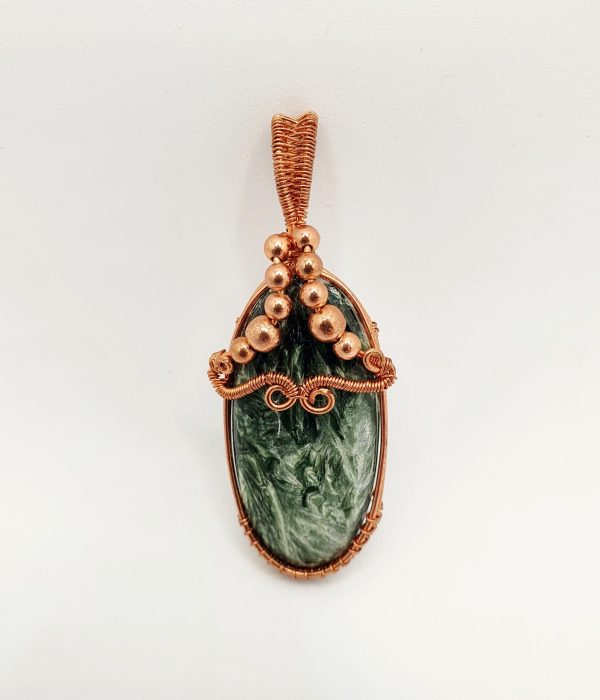 Seraphinite copper pendant - Image 2