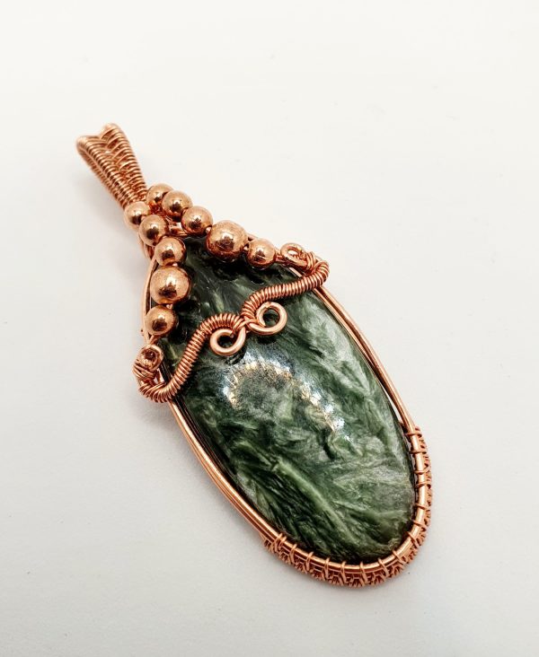 Seraphinite copper pendant - Image 9