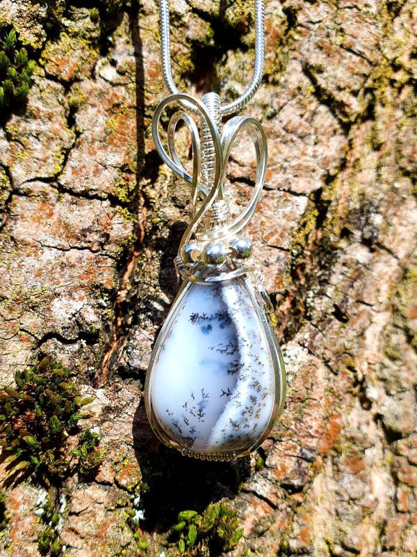 Dendritic Opal pendant - Image 7