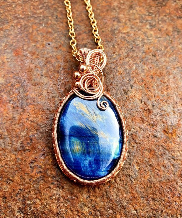 Blue Tiger Eye pendant