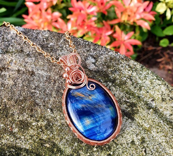 Blue Tiger Eye pendant - Image 7