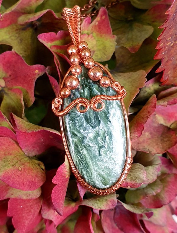 Seraphinite copper pendant - Image 3