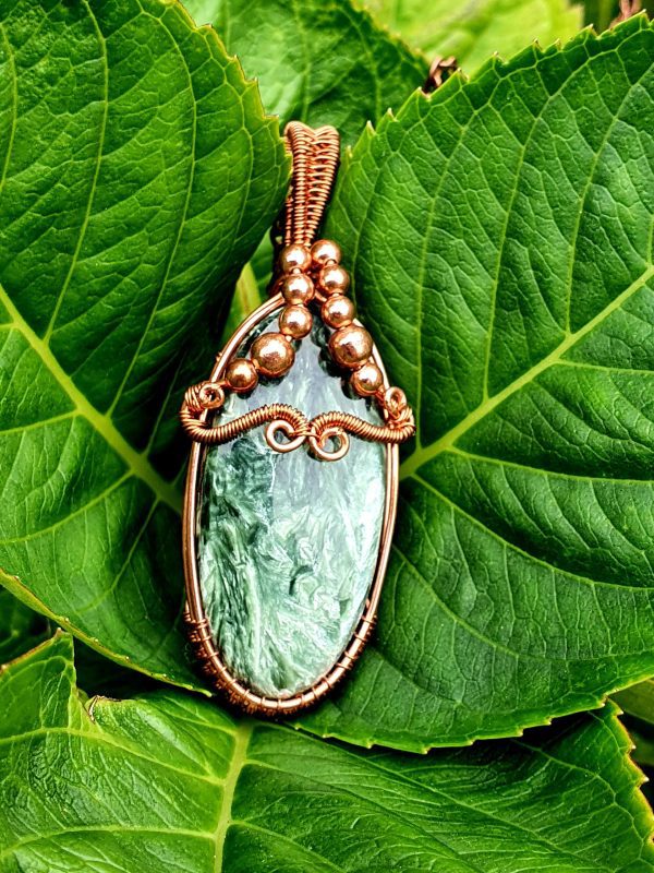 Seraphinite copper pendant - Image 4