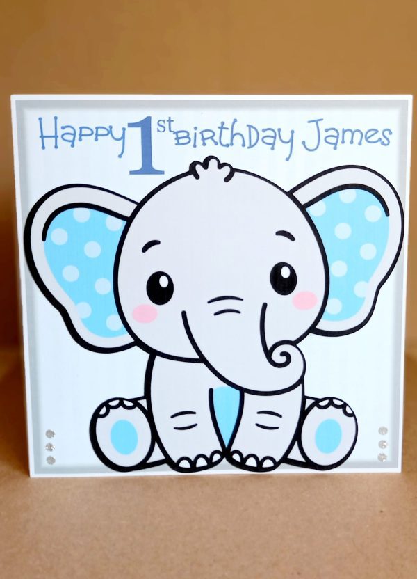 Birthday card for 1 year old