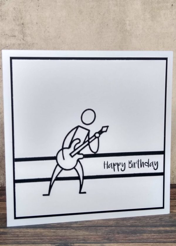 Happy Birthday - Guitar Greetings Card