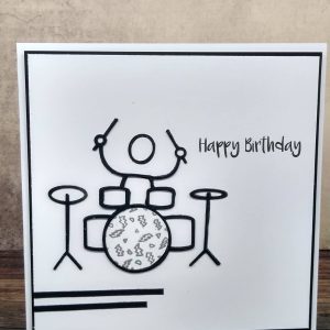 Happy Birthday - Drummer Greetings Card