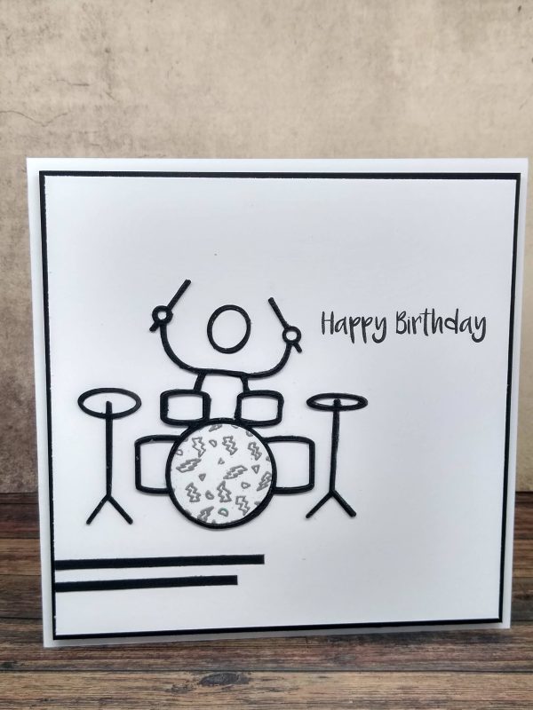 Happy Birthday - Drummer Greetings Card