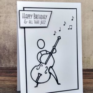 Happy Birthday - Double Bass Greetings Card
