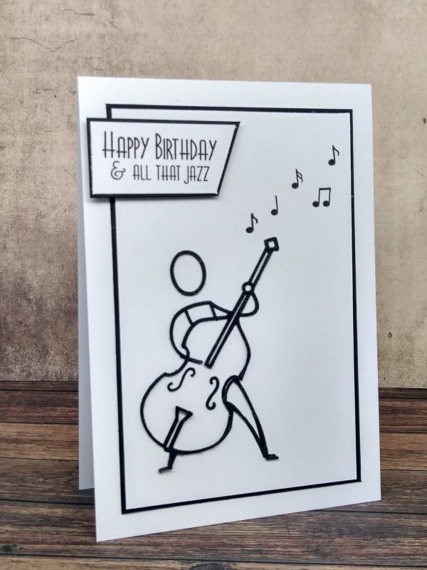 Happy Birthday - Double Bass Greetings Card