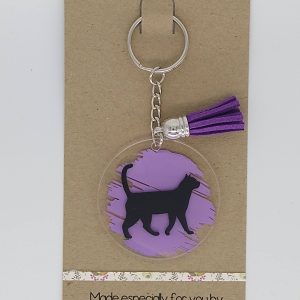 Cat Keyring - Purple