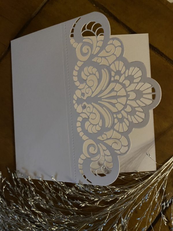 Floral Die Cut Card Blanks -Pack of 5
