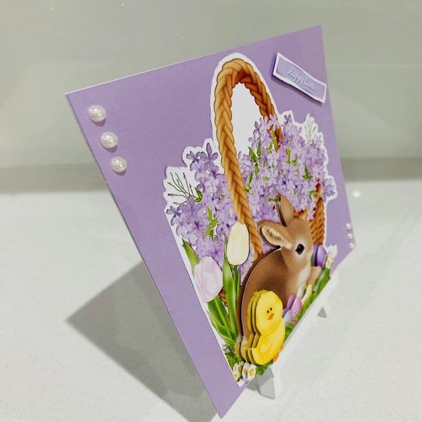 Handmade Happy Easter 7x7 Greeting Card - Image 2
