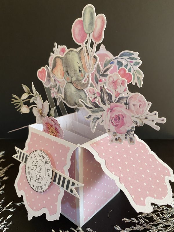 3D Pop up card- Baby Girl - Image 2