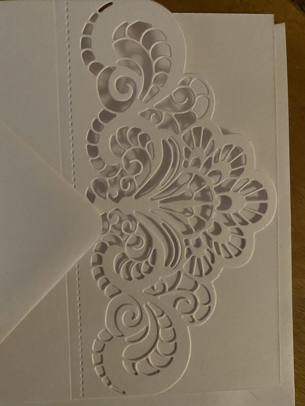 Floral Die Cut Card Blanks -Pack of 5 - Image 3