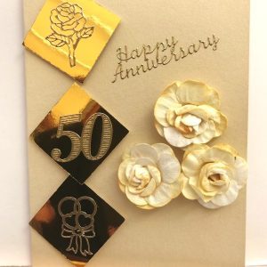 golden wedding card