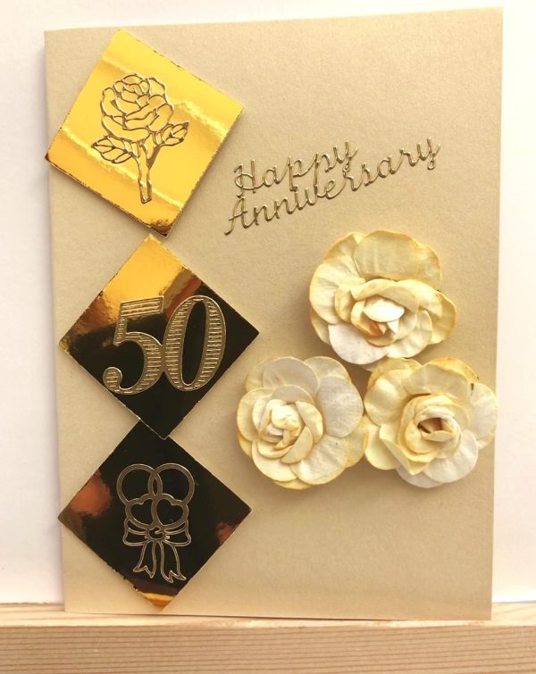 golden wedding card