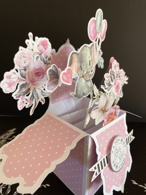 3D Pop up card- Baby Girl - Image 3