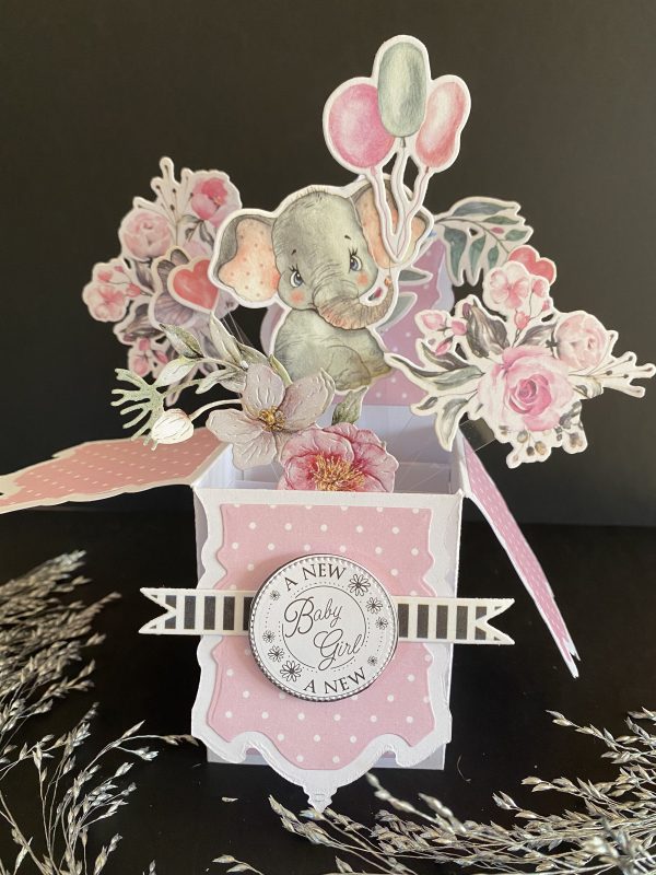 3D Pop up card- Baby Girl