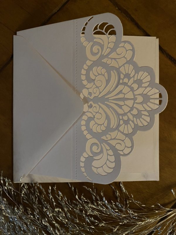 Floral Die Cut Card Blanks -Pack of 5 - Image 4