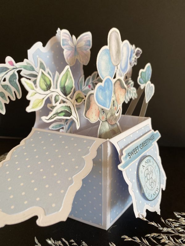 Pop up box card Baby Boy - Image 4