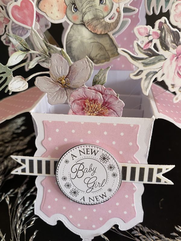 3D Pop up card- Baby Girl - Image 5