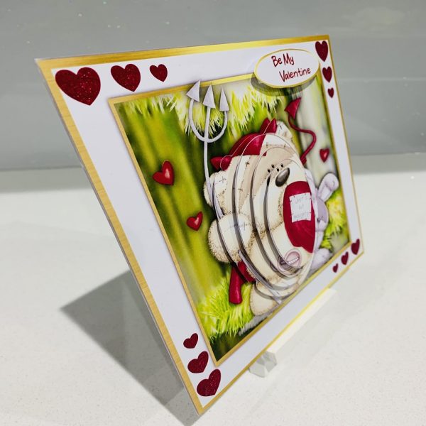 Handmade Pyramage Valentine Card | Be My Valentine - Image 2