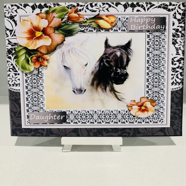 Handmade Beautiful Happy Birthday Horse Card