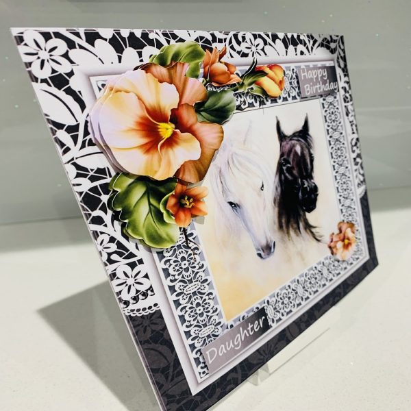 Handmade Beautiful Happy Birthday Horse Card - Image 2
