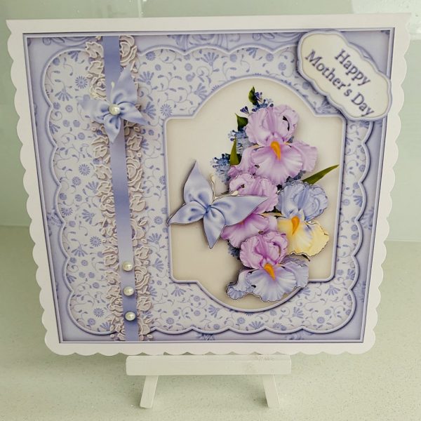 Handmade 3D Decoupage Happy Birthday/Mothers Day 8x8 Greeting Card