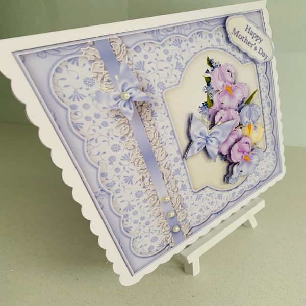 Handmade 3D Decoupage Happy Birthday/Mothers Day 8x8 Greeting Card - Image 2
