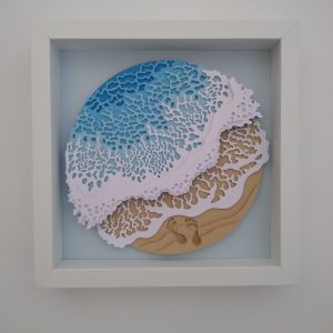 Beautiful layered beach scene