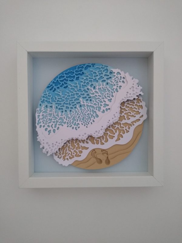 Beautiful layered beach scene