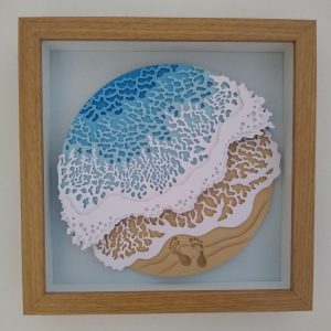 Beautiful layered beach scene