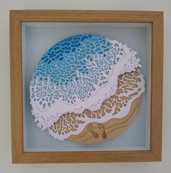 Beautiful layered beach scene