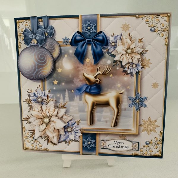 Handmade 3d decoupage Reindeer Christmas cards | Christmas Card Reindeer