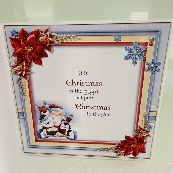 Handmade Christmas card | Elegant Handmade Christmas Card - Image 3