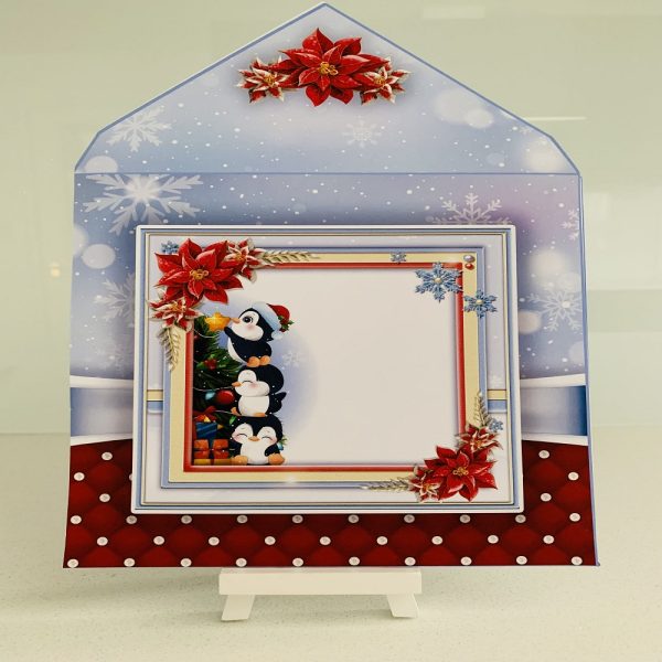 Handmade Christmas Cuties card 3D decoupage | Stunning Cute Christmas Card - Image 4