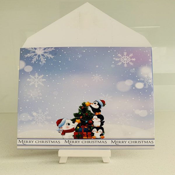Handmade Christmas Cuties card 3D decoupage | Stunning Cute Christmas Card - Image 5