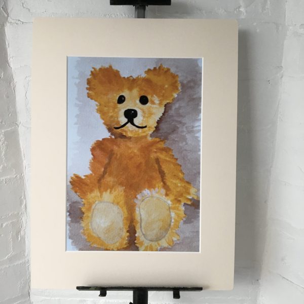 Yellow Teddy Artwork Print - 2 sizes available - Image 2