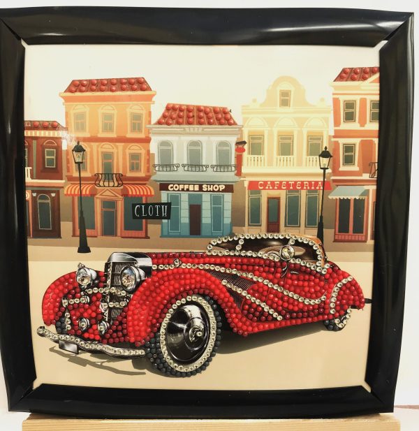 crystal art card in frame