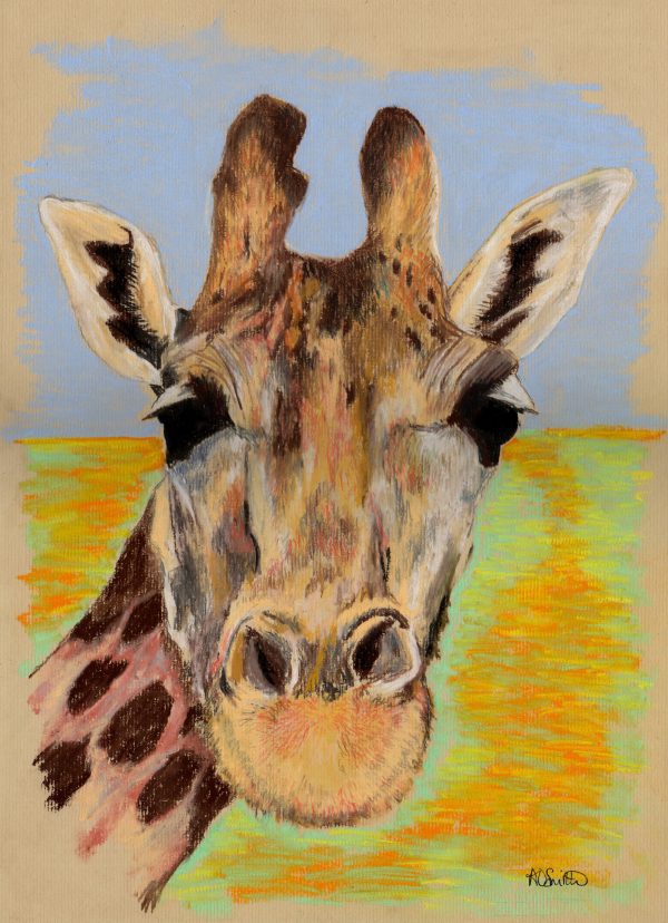 Happy Giraffe Artwork Print  - 2 sizes available