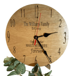 Personalised "Family Name" Clock
