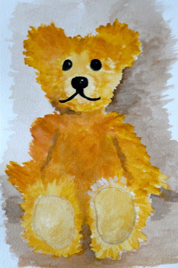 Yellow Teddy Artwork Print - 2 sizes available