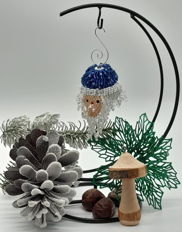 Large Santa Head with BlueHat