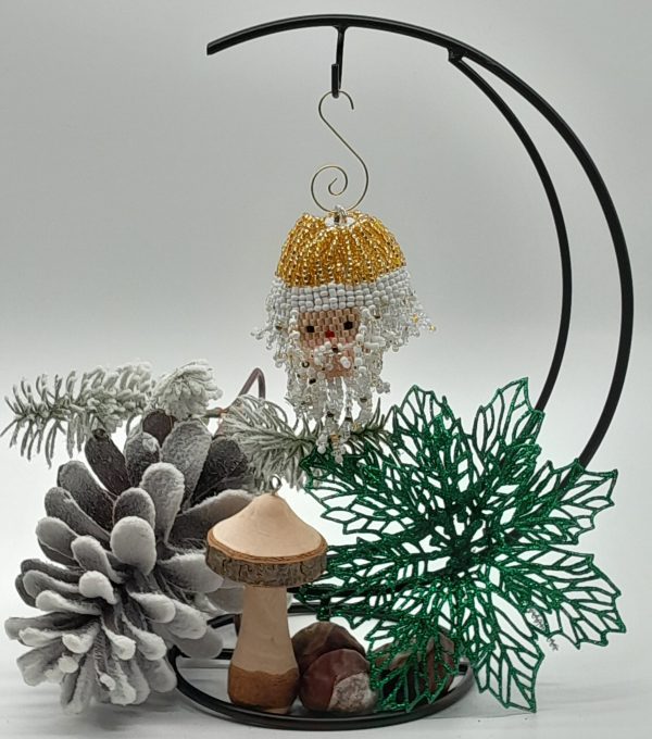 Large Santa Head with Gold Hat - Image 2