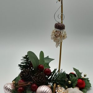 Small Santa Heads Purple Hat