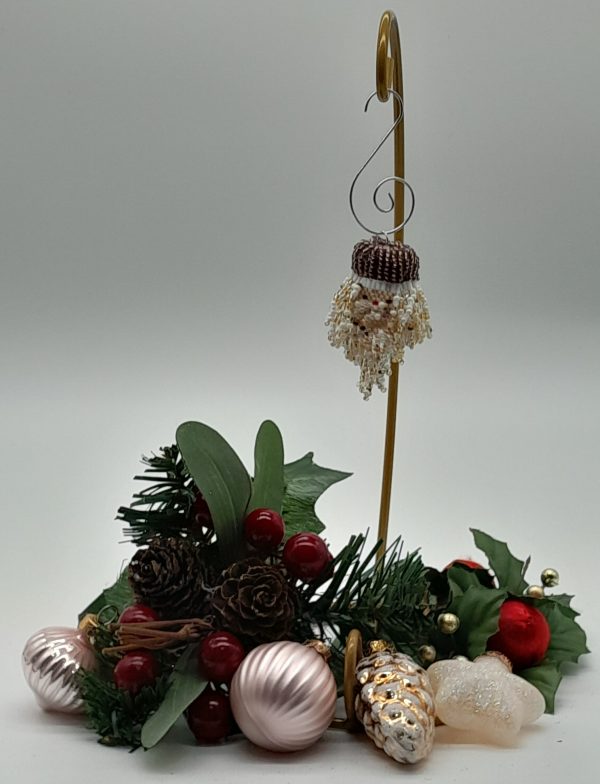 Small Santa Heads Purple Hat