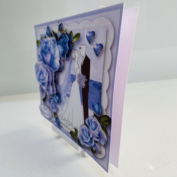 Handcrafted Wedding Day Greeting Card 7x7 - Image 2