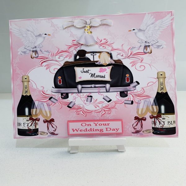 Handmade On Your Wedding Day Greeting Card 8x8