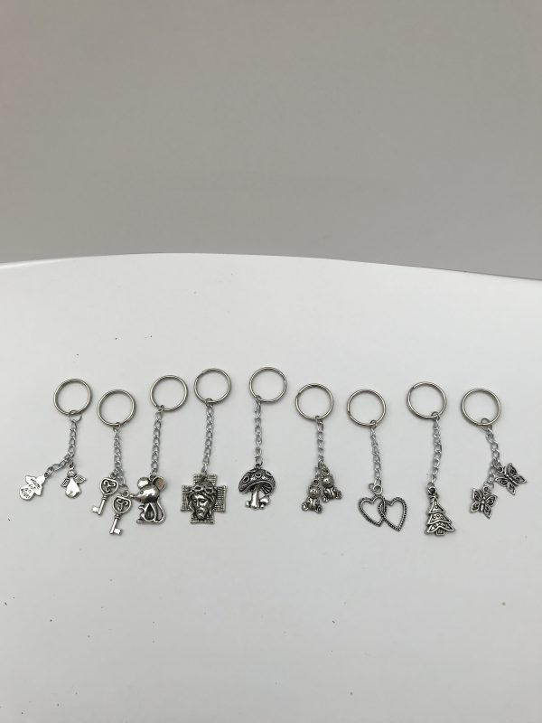 Tibetan silver key ring christmas tree - Image 2